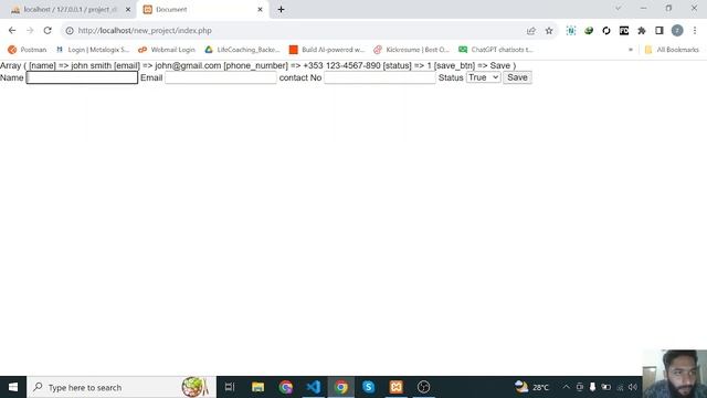 Insert data into MYSQL Database using php and HTML Form #php #html #mysql