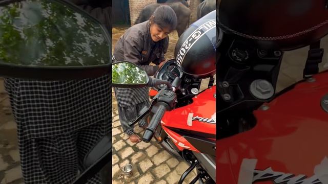 New bike ka grha pravesh | new bike ki puja | #viral #automobile #rider #bmwbikers #bmwmoto #vlog