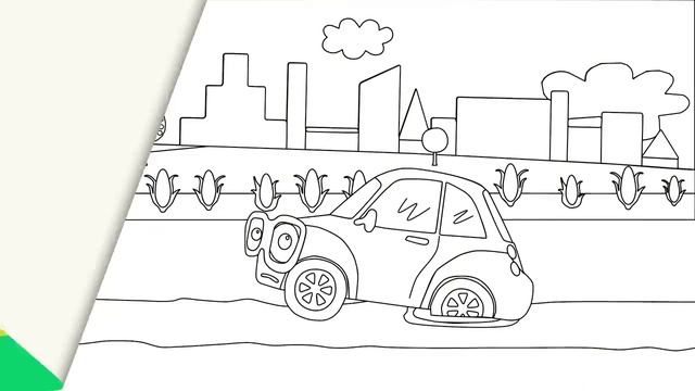 ТРАКТОР - Раскраска - Развивающий мультик песенка для детей малышей про трактор смотреть онлайн