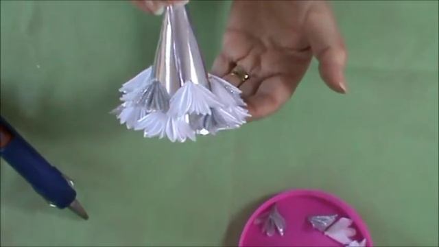 DIY/МК Как сделать елочку из веерных лепестков смотреть онлайн