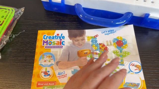 Развивающий 3D конструктор с шуруповертом 4 в 1 / 3d мозаика / Обзор и распаковка смотреть онлайн