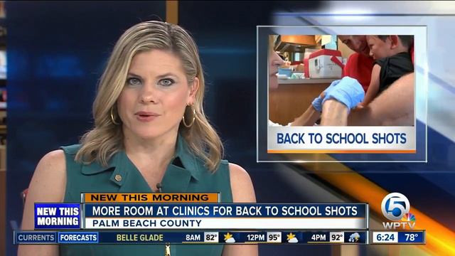 Palm Beach County providing school immunizations July 30 to Aug. 17 смотреть онлайн