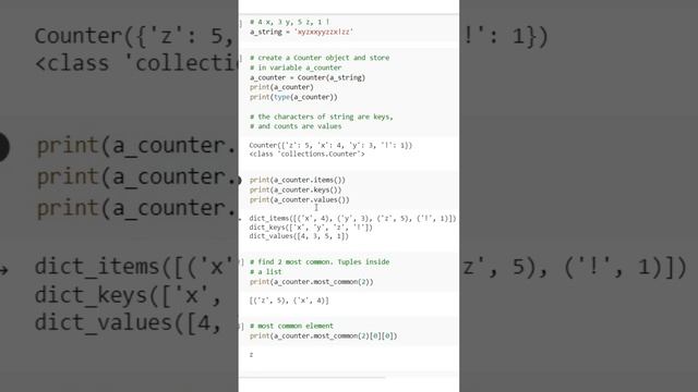 The Counter Class in the Collections Module in Python #python #education #programming #pythons