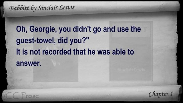 Babbitt by Sinclair Lewis - Chapter 01 смотреть онлайн