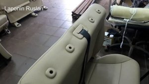 KIA CARNIVAL. Меняю обивку сидения на новую. ОРИГИНАЛ. I change the seat upholstery to a new one.