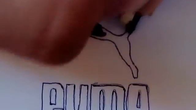 Как нарисовать марку PUMA смотреть онлайн