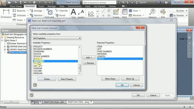 Inventor Shelf Unit Project - Part7 - Create a Cutting List смотреть онлайн