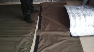 Тёплый пол в палатку,своими руками.
