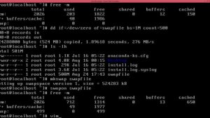 swap file creation in RHEL5 Linux