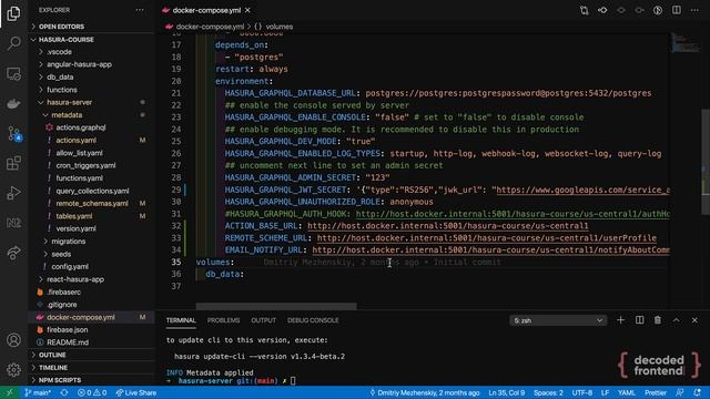 Hasura GraphQL Engine – Multi Environment Setup with Docker [2021] смотреть онлайн