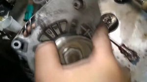 Mitsubishi Pajero 2005 4Z29 ремонт генератора на  Generator repair