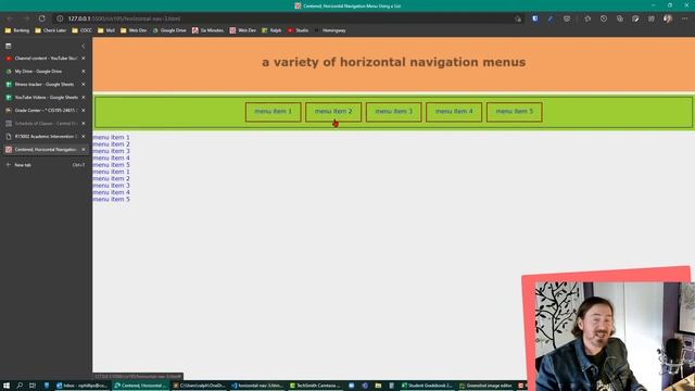 Horizontal Navigation Bar with Pop-up Screen Tips on Hover смотреть онлайн