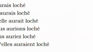 Изучение французского языка = Спряжение глаголов = Locher