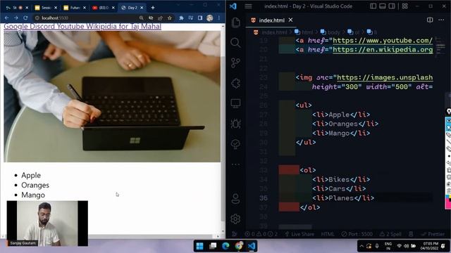 Day 2 | List and Forms | Free HTML & CSS Essentials Bootcamp (5 Days)