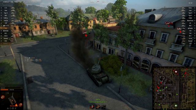 Техничный бой на т43