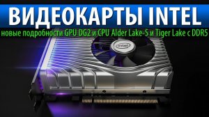 ВИДЕОКАРТЫ INTEL, новые подробности GPU DG2 и CPU Alder Lake-S и Tiger Lake с DDR5