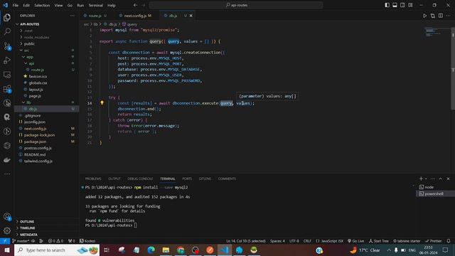 Building API Routes in Next.js 14: Implementing CRUD Operations with MySQL смотреть онлайн