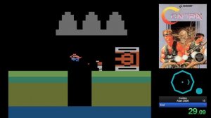 Contra (Atari2600) Speedrun in 54s