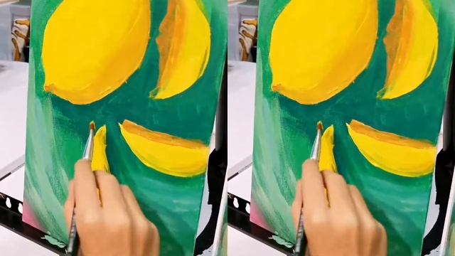 Картина акрилом, мастер класс для детей смотреть онлайн