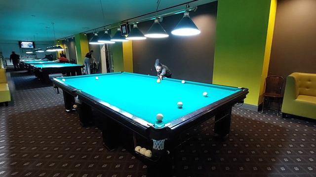 Накат 5 шаров #учимсявбильярд# #русскийбильярд39# Оганнес Аштаракский