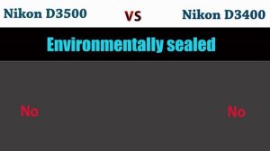 Nikon D3500 vs Nikon D3400