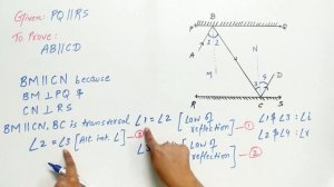 In fig 6.33 PQ and RS are two mirrors placed parallel to each other  [Q6]