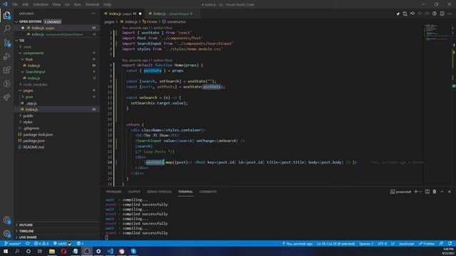 Making a Blog : Search posts with array filtering and useState - Sinhala ( සිංහලෙන් ) - Episode 4 смотреть онлайн