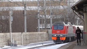 "С новыми вагонами" ЭП2К-413. С поездом №119Й, "Дневной Экспресс", сообщением: Саранск - Москва.