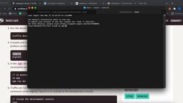 Making an Ethereum Solidity Dapp with Webpack, Truffle, Metamask 2021 смотреть онлайн