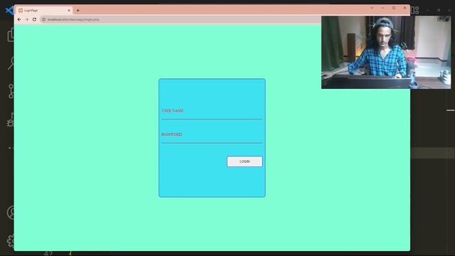 Code a LOGIN PAGE using HTML, CSS, and JavaScript from scratch. Student Attendance System. PART-3
