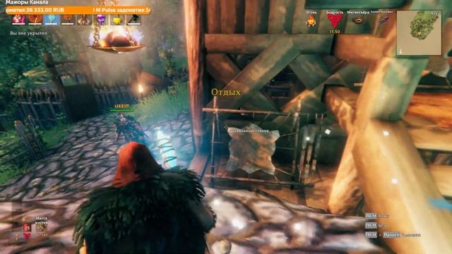 Valheim СТОРОИТЕЛЬСТВО | ДЕРЕВНЯ ВИКИНГОВ | РЫНОК | ПЕКАРНЯ | ДОМА ЖИТЕЛЕЙ |  Valheim Туманные земл
