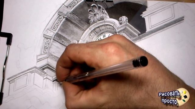 как нарисовать часы (ускоренное видео) смотреть онлайн