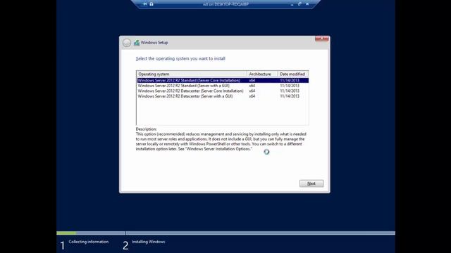 Windows Server 2012 Step-by-Step Installation смотреть онлайн