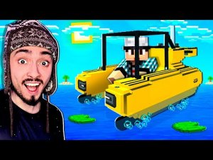 НАШЛИ ПОДВОДНУЮ ЛОДКУ НА ОДНОМ БЛОКЕ В ОКЕАНЕ МАЙНКРАФТ!