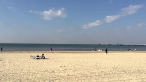 Анапа 06.10.2014 пляж, вдалеке дельфины