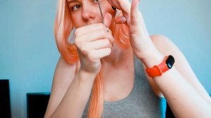 ✂️ РОВНЫЙ СРЕЗ самой себе: 2 ХВОСТИКА за 5 минут // простая стрижка дома #16