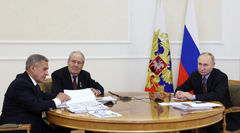 Путин провел встречу с Миннихановым и Шаймиевым. Главное