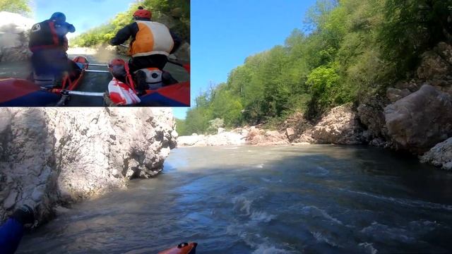 Река Пшеха, порог Нижние Волчьи Ворота. Экипаж Катамаран 2.2 смотреть онлайн