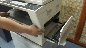 SHARP AR-5618S COPIER   Fixing paper jam and replacing toner cartridge
