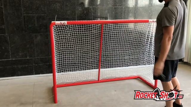 Инструкция по установке Сетки на хоккейные ворота ROCKETSHOT. смотреть онлайн