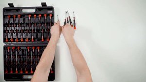 Комплект отверток для точной механики, 37 шт