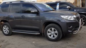 Кенгурятник, защита переднего бампера на Toyota Land Cruiser Prado