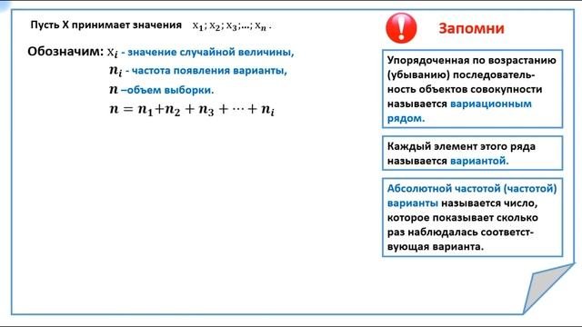 Элементы выборочного метода