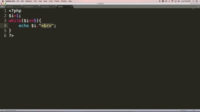 Server Side Scripting in PHP | Tutorial 6 | While loop | New Tutorials For Beginners