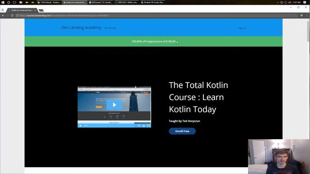 Learn Kotlin Programming 100% Free