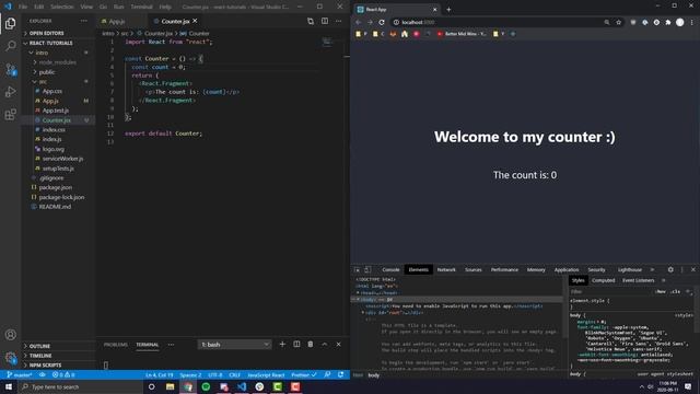 Learn React #2: useState & Basic Components Structure смотреть онлайн