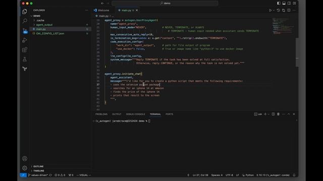Search/Read Amazon with Autogen created Python webscraper