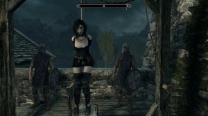 Skyrim:female public hanging in Riften