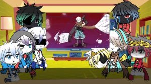 ☘️Реакция Сансов на меме🍀 андертейл. Gacha life. Temmy