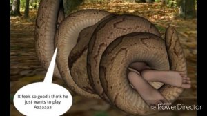 Snake Eats Girl In Jungle